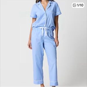 J. Crew Factory Light Blue Pajama Set